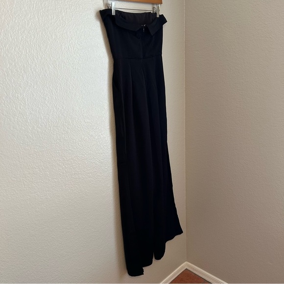 NWT, Runway The Label Women’s Nami Strapless Wide Leg Jumpsuit in Black, Size 4 - Picture 6 of 15